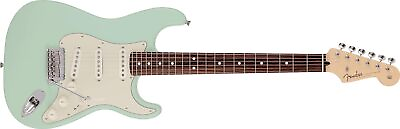 #ad Fender Junior Collection Stratocaster New Satin Surf Green Guitar Made in Japan $859.99