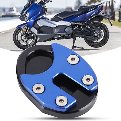 #ad Blue Motorcycle Kickstand Enlarger Side Stand Extension Pad For SYM MAXSYM TL5⁺ $13.89