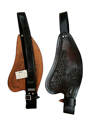 #ad WESTERN RODEO SADDLE LEATHER FENDER REPLACEMENT PAIR HORSE PLEASURE SHOW TACK $60.77