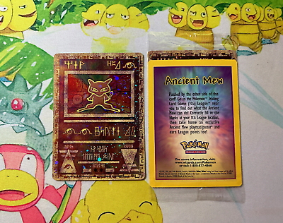 #ad #ad SEALED Ancient Mew Pokemon New Movie Promo Double Holo Foil Rare 1999 2000 Card $39.99
