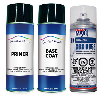 #ad For GMC WA9866 Euro White Aerosol Paint Primer amp; Clear Compatible $65.99