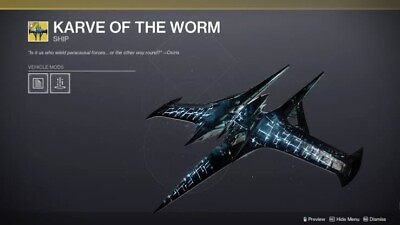#ad KARVE OF THE WORM EXOTIC SHIP XBOX PSN PC $15.99