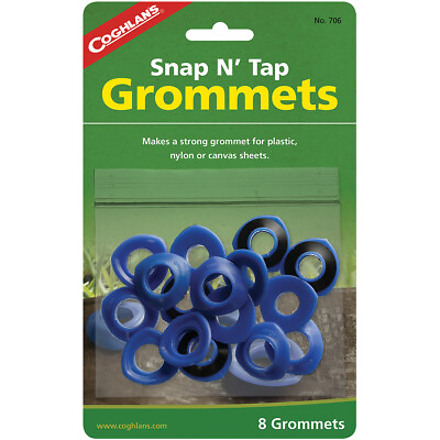 #ad Coghlan#x27;s Snap N Tap Grommets 8 Count for Canvas Plastic Tarps 1 2quot; Repair $8.25