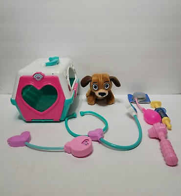 #ad Disney Doc McStuffins Pet Vet Doctors Bag Set Clinic Dr Tools Plush Pet Pup Toy $19.99