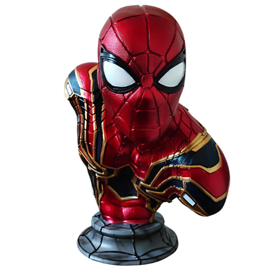#ad 1:2 Spider Man Collectible Resin Bust Model Statue Toys Table Figures 14in Gift $182.00