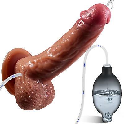 #ad Squirting Ejaculating Lifelike Feeling Realistic Dong 8.3 Inch Suction Cup Flesh $23.99