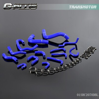 #ad Fit For 1990 1995 Toyota Pickup 3.0L V6 Blue Silicone Radiator Hose Pipe Kit $34.22