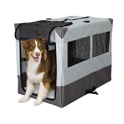 #ad Dog Camper Portable Soft Sided Travel Tent Crate Kennel M 32quot;H x 42quot;W x 26quot; D $224.50
