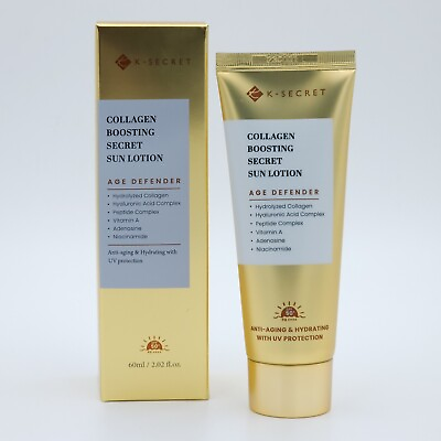 #ad K SECRET Collagen Boosting Secret Sun Lotion 60ml Sunscreen Hydrating K Beauty $28.97