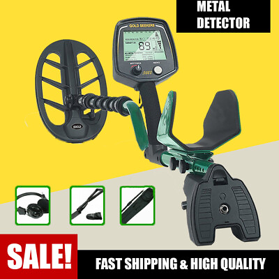 #ad New Metal Detector with Backphone Headphones 11quot; X 11quot; Waterproof Searching Coil $109.99