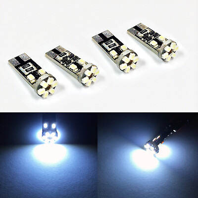 #ad 4x T10 194 168 LED CANBUS Dome Map License Plate 1210 SMD Wedge Light Bulb White $7.99