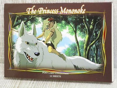 #ad PRINCESS MONONOKE Postcard Art Fan Book HAYAO MIYAZAKI Ghibli Ltd $21.00