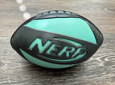 #ad Nerf Football Dude Perfect Smash Ultra Grip Teal Gray 9quot; $17.00