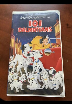 #ad Rare Vintage 101 Dalmatians Disney Black Diamond Classic 1992 VHS Tape #1263 $200.00