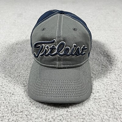 #ad Titleist Hat Baseball Cap Gray Embroidered Logo Adjustable Strap Golf Outdoor $14.77