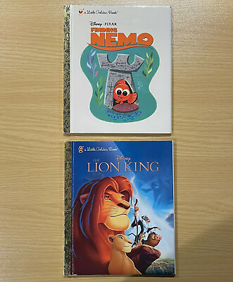 #ad Disney Little Golden Books Finding Nemo amp; Lion King $10.00