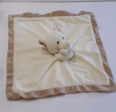 #ad Elephant Lovey 100% Baby Made with Love Velour Soft Security Blanket Cream C $44.47