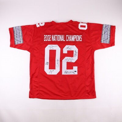 #ad quot;2002 National Championsquot; Ohio State Buckeyes Jersey Signed by 8 NFL Players $207.96