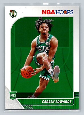 #ad 2019 20 Hoops Rookie RC #227 Carsen Edwards Boston Celtics Basketball Card $1.57
