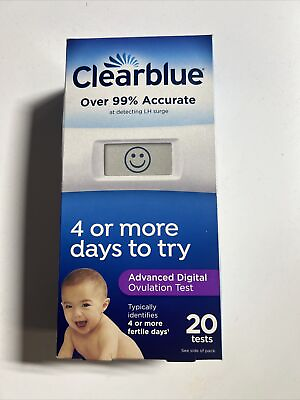 #ad Clearblue Advanced Digital Ovulation Test 20ct Exp12 25 *Damaged Box*FREE SHIP* $22.50