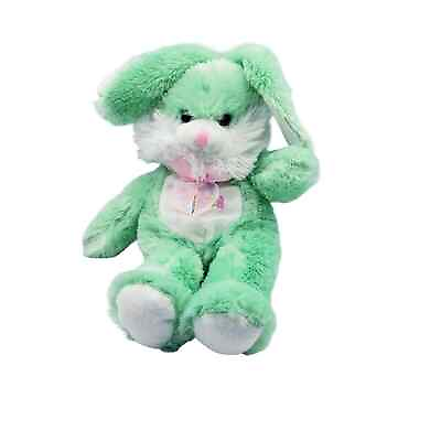 #ad Goffa Green Happy Easter Bunny Plush Stuffed Rabbit $8.99