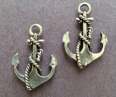 #ad Anchor Earrings with Braided Rope Silver Nautical Boat Ocean Sea Get 2 NEW $3.99