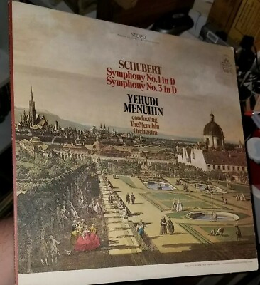 #ad Schubert symphony no. 1 amp; 3 Yehidi Menuhin orchestra LP Record Album $8.00