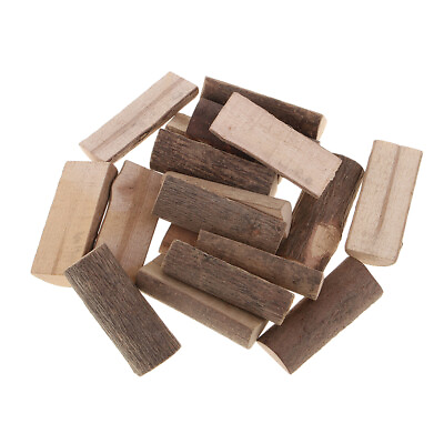 #ad 20pcs Half Round Rustic Mini Pine Sticks Pieces for $7.84