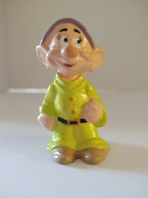 #ad Dopey Vintage Disney Applause PVC Cake Topper Figure Snow White 7 Dwarves $8.44