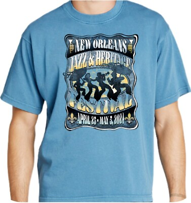 #ad ALL DESIGN NEW ORLEANS JAZZ FESTIVAL 2024 Unisex T Shirt For Fan S 5XL $6.50