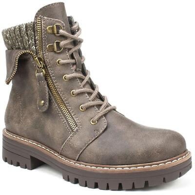 #ad Cliffs by White Mountain Womens Mandy Combat amp; Lace up Boots Shoes BHFO 7305 $39.99