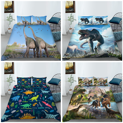 #ad Dinosaur Design Kids Bedding Set Comforter Cover Set Twin Full Queen king Size $48.30