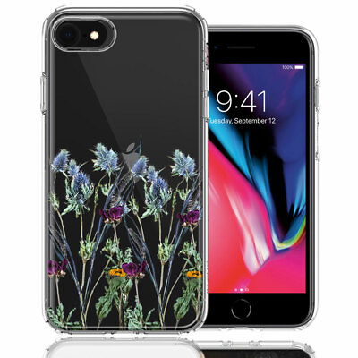 #ad For Apple iPhone 6 7 8 SE Dried Flowers Double Layer Phone Case Cover $11.96