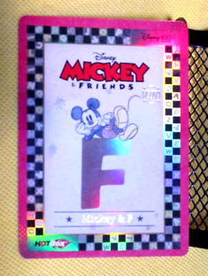 #ad 2023 Kakawow Disney 100 Hotbox Mickey amp; Friends Letter F W TOP LOADER FREE SHIP $7.99