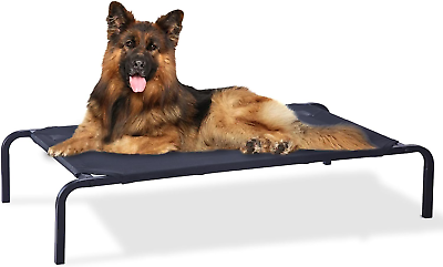 #ad Portable Raised Cooling Steel Framed Elevated Pet Bed 24quot; 32quot; 48quot; Mesh Pet Bed $53.18