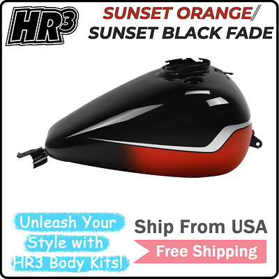 #ad Fuel Gas Tank Fit For Harley CVO Road Glide 15 24 Sunset OrangeSunset Black Fade $999.99
