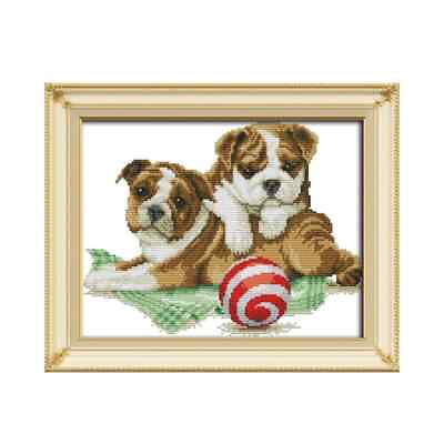 DIY Dogs Crafts Kits Cross Stitches Decorations Embroidery Needle Works Handmade $37.22