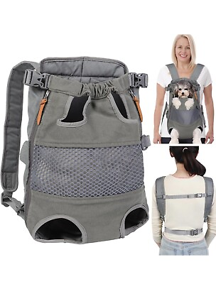 #ad Dog Carrier Backpack Legs Out Front Facing Pet Carrier Backpack for Small Me $12.99