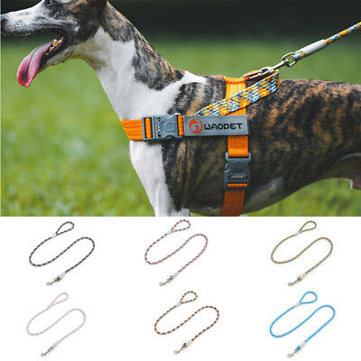 #ad Pet Dog Leash Reflective Nylon Handle Walking Harness Training Walking Lead Rope $14.89