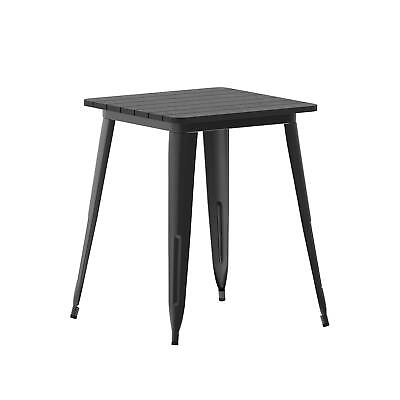 #ad Flash Furniture Declan Indoor Outdoor Dining Table 30quot; Black Top with Black Base $249.81
