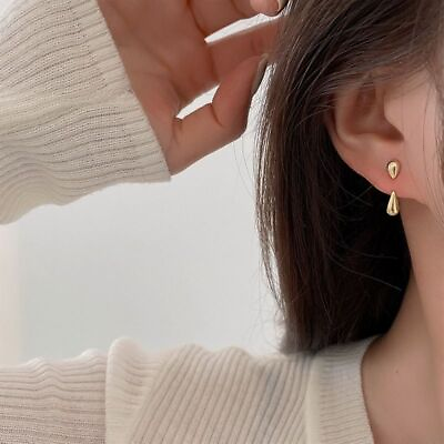 #ad Gold Color Dangle Drop Earrings Women Fashion Jewelries Accessories Stud Earring $9.35