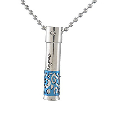 #ad Cremation Keepsake Waterproof Memorial quot;Only Lovequot; Jewelry Urn Necklace $9.93