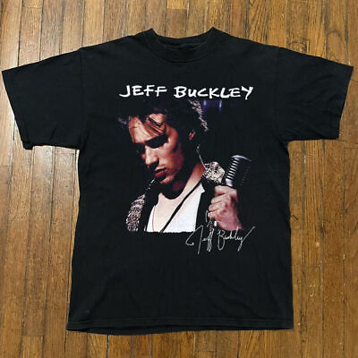 #ad New Popular Jeff Buckley Music Cotton Black T Shirt $18.99