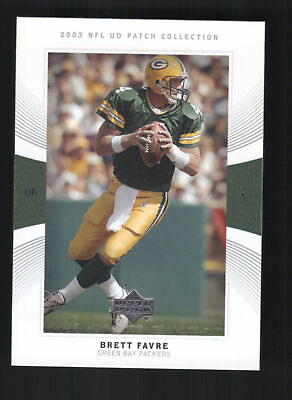 #ad 2003 UD Patch Collection #4 Brett Favre Football Card $2.00