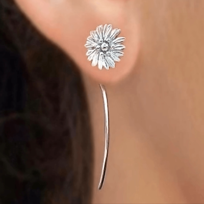 #ad Daisy Long Back Earrings $10.00