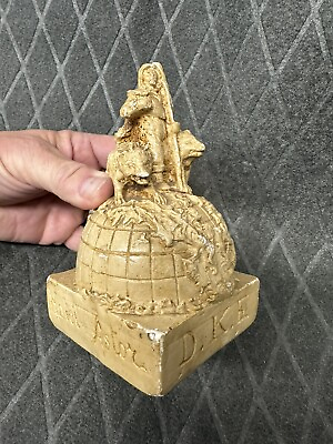 #ad 1909 antique Hotel Astor NY Robert Peary Dinner North Pole Explorer Sculpture $325.00