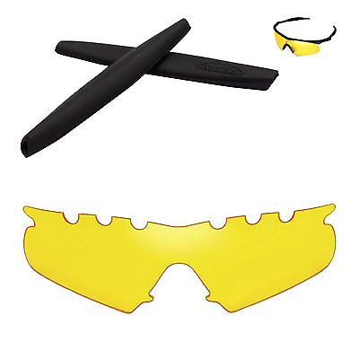 #ad Walleva Yellow Vented Replacement Black Rubber Kit for Oakley M Frame Hybrid $29.99