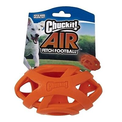 #ad Chuckit Air Fetch Football Dog Toy Orange $17.49