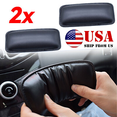 #ad Car Center Console Knee Pad Cushion Leather Memory Foam Door Armrest Wrist Rest $11.99