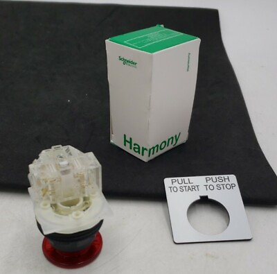#ad New Harmony Schneider Electric 2 Position Red Mushroom Push Pull Button... $30.00